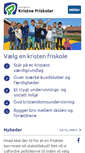Mobile Screenshot of kristne-friskoler.dk