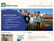 Tablet Screenshot of kristne-friskoler.dk